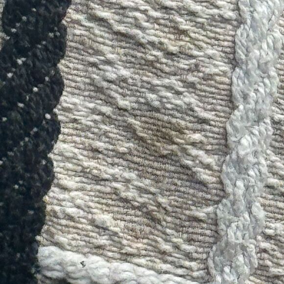 Vintage Bates Woven Plaid Bedspread USA Made Green Black Mid Century 96x84" - Picture 7 of 7